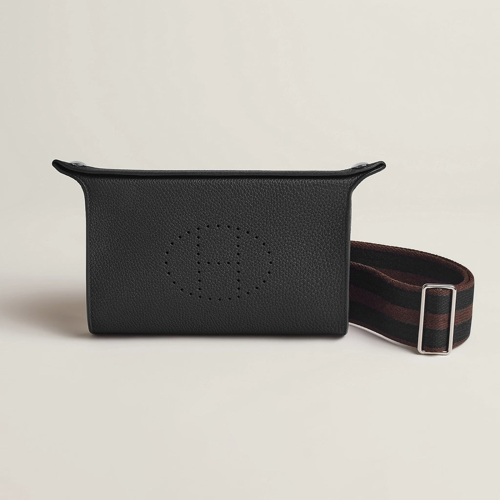 Hermès Videpoches Men's and Women's Fashion Classic Solid Color Leather Adjustable Canvas Strap Shoulder Bag Crossbody Bag Messenger Bag Bags H084283CKAC #78918