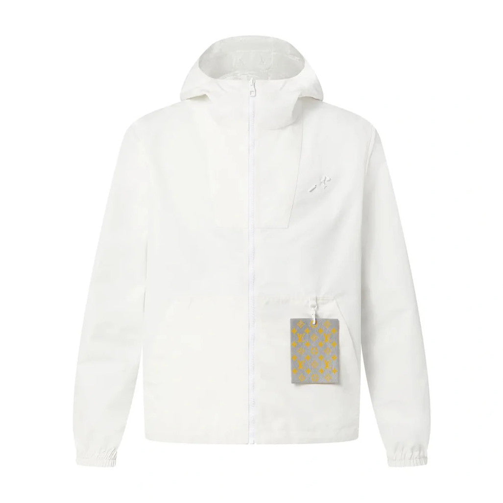 Louis Vuitton Monogram Reversible Nylon Windbreaker Men's Spring and Autumn Solid Color Logo Full Print Reversible Long Sleeve Zipper Jacket #98178