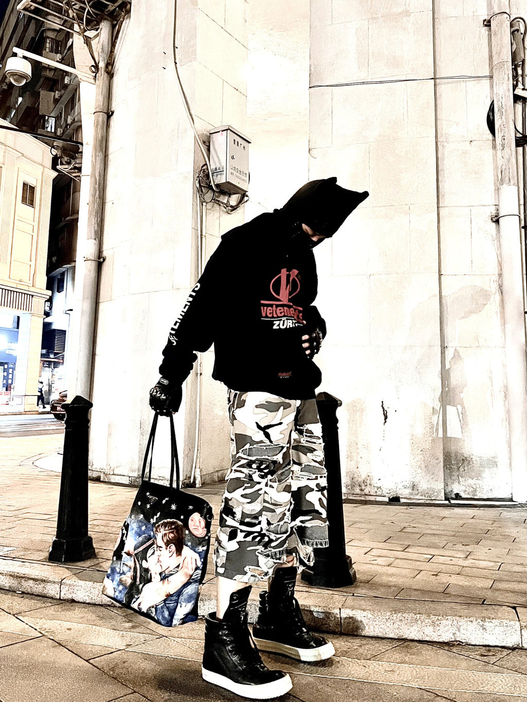Vetements Men's Spring and Autumn Zipper Printed Pullover Hoodie Sweatshirt Jacket #99869
