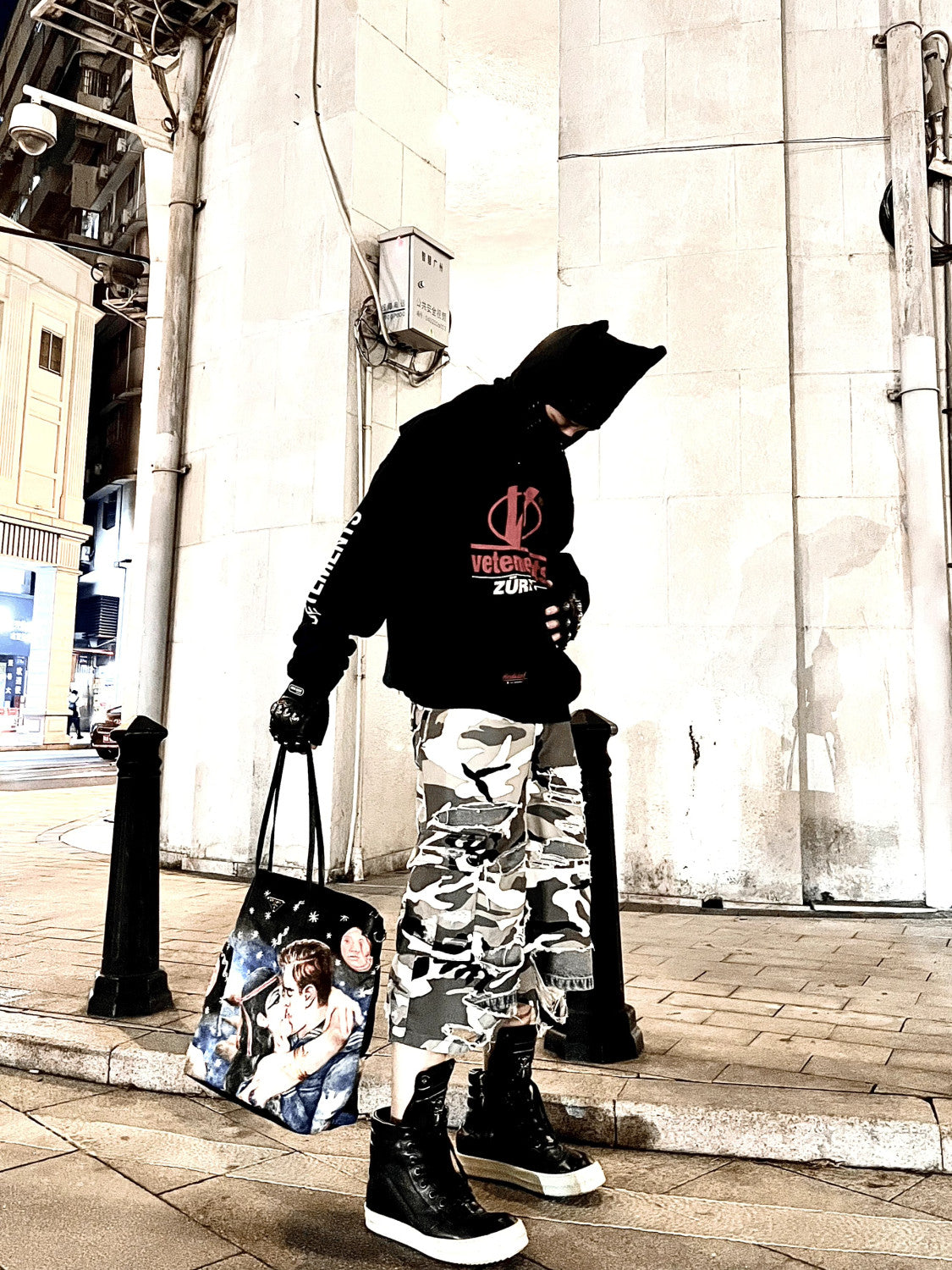 Vetements Men's Spring and Autumn Zipper Printed Pullover Hoodie Sweatshirt Jacket #99869