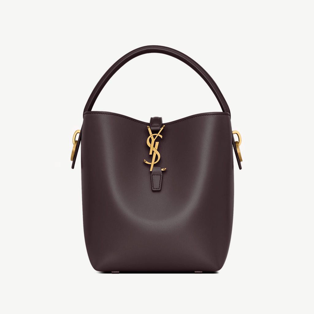 Saint Laurent Women's LE 37 Logo Hook Buckle mini Small Glossy Solid Color Bucket Bag Suede Leather Handbags Casual Bags 7490362R20W9207 #81334
