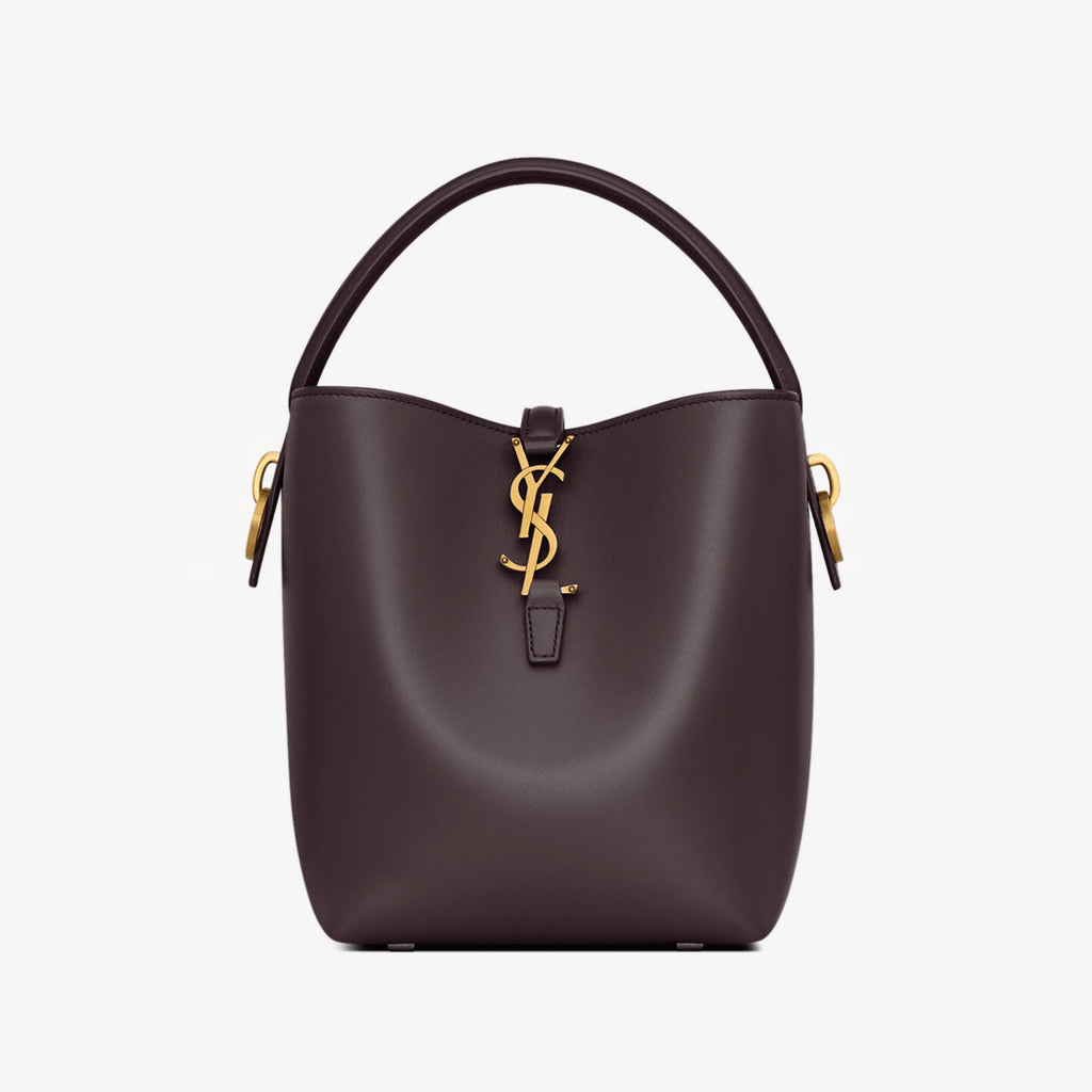 Saint Laurent Women's LE 37 Logo Hook Buckle mini Small Glossy Solid Color Bucket Bag Suede Leather Handbags Casual Bags 7490362R20W9207 #81334