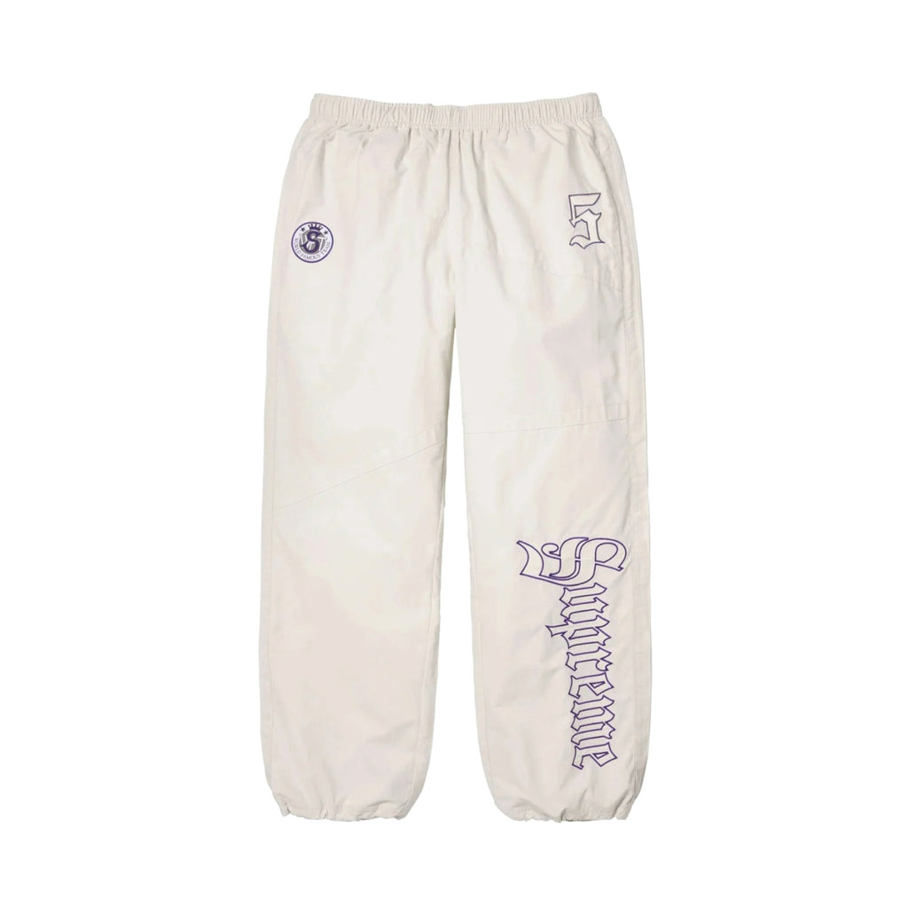 Supreme SS25 WEEK12 Old English Track Jacket Men's And Women's Spring/autumn Logo Pattern Patchwork Zipper Stand-up Collar Long-sleeved Jacket And Sweatpants Pants Set Suit #77832