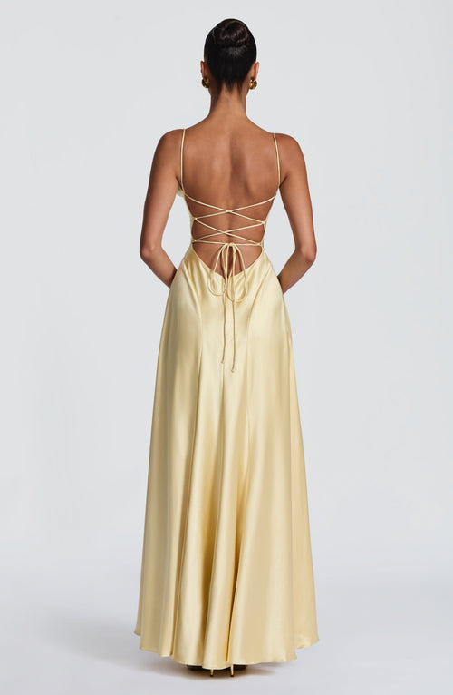 Adelina Maxi Dress - Lemon