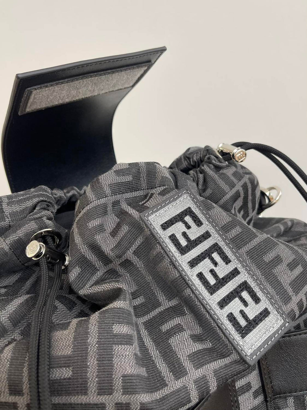 Fendi Unisex Fashion Classic Monogram Multi-Function Drawstring Backpack Tote Bag Bags #78816