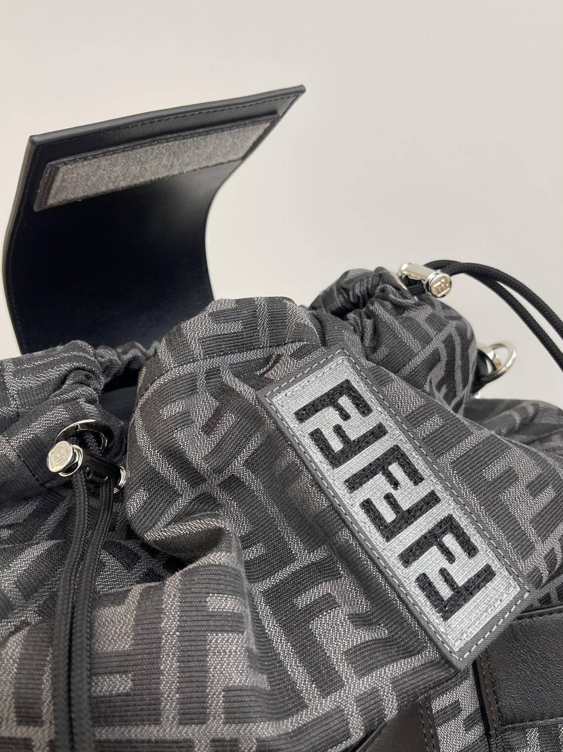 Fendi Unisex Fashion Classic Monogram Multi-Function Drawstring Backpack Tote Bag Bags #78816