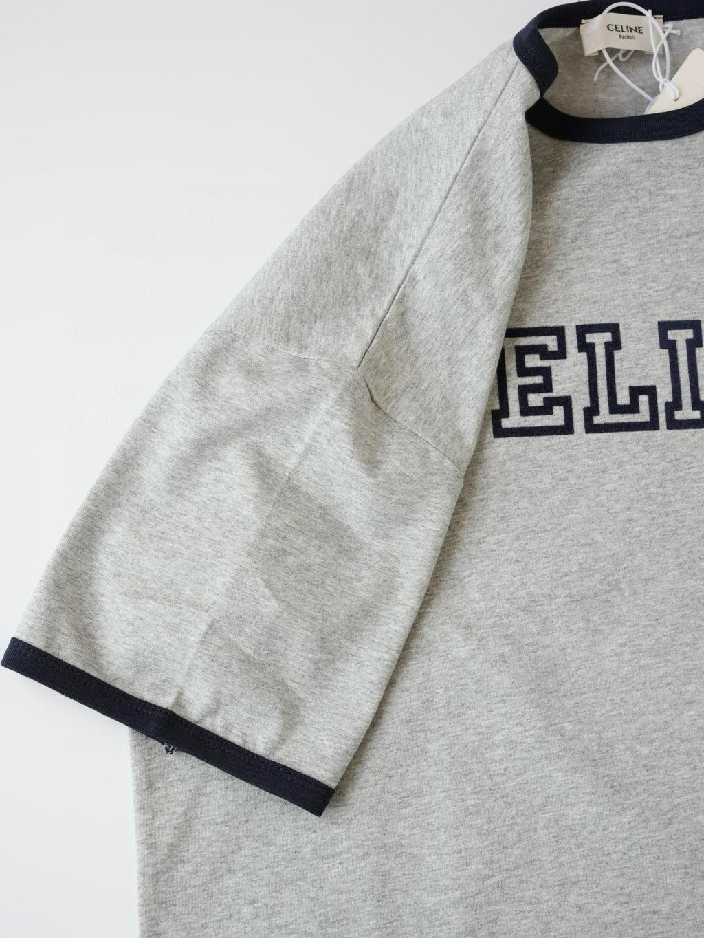 Celine Men's Logo Printed Summer Cotton Jersey Solid Color Round Neck Short Sleeve T-Shirt #76964