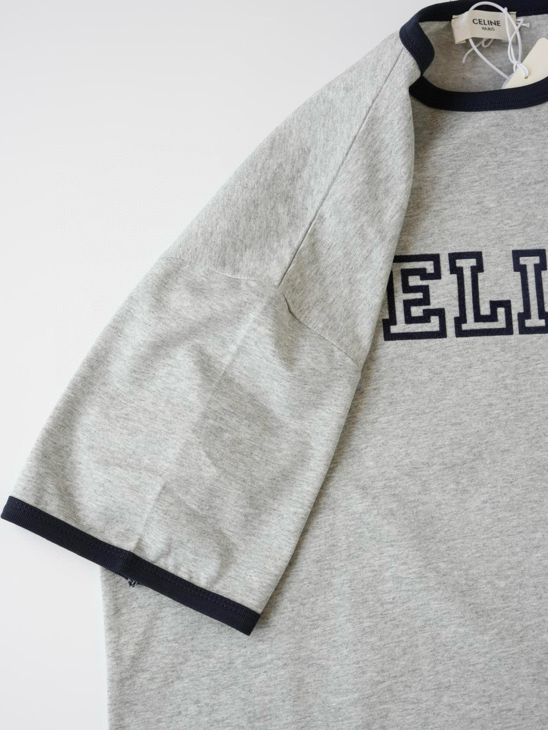 Celine Men's Logo Printed Summer Cotton Jersey Solid Color Round Neck Short Sleeve T-Shirt #76964