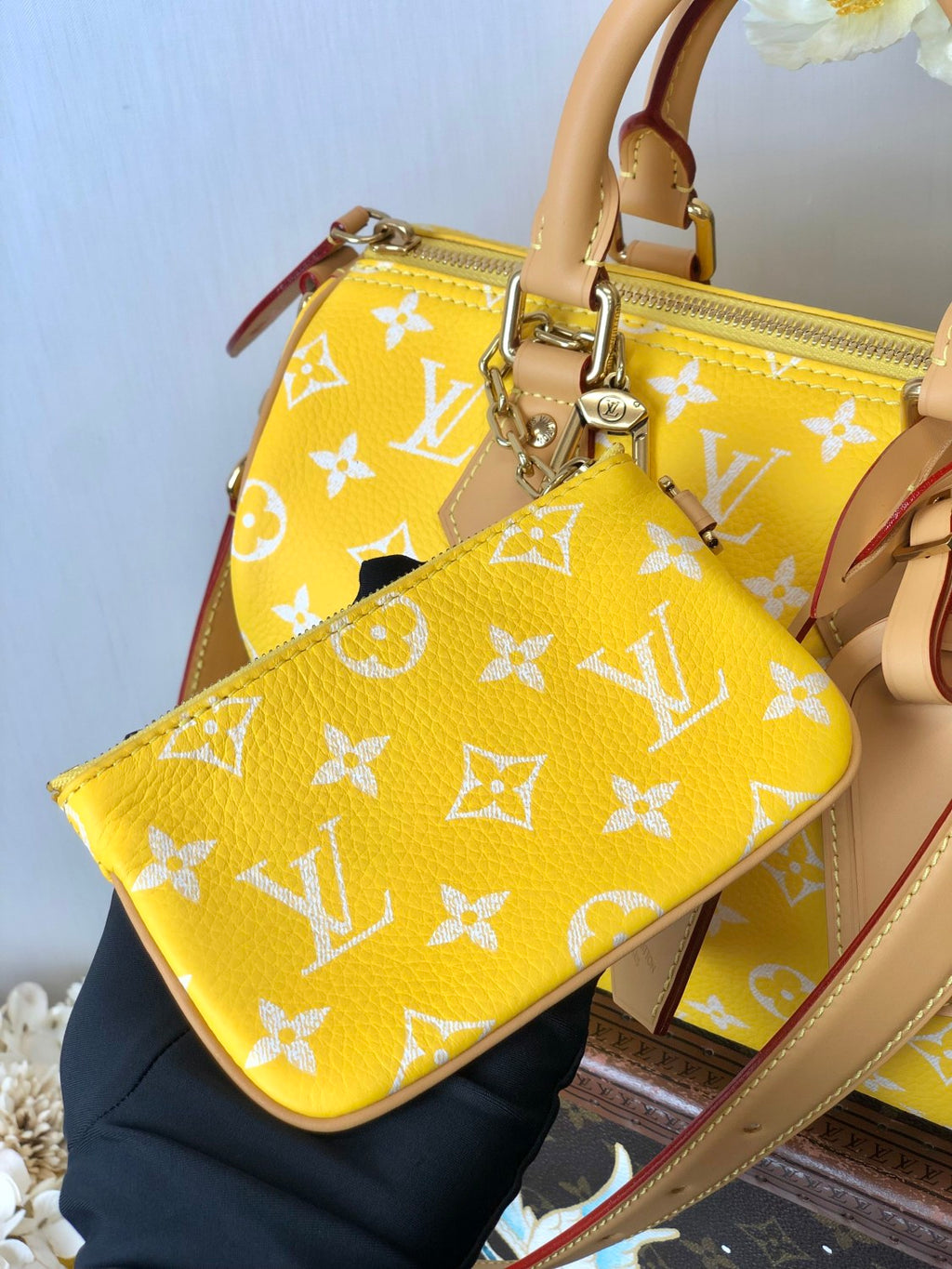 Louis Vuitton Women's Fashion Classic Yellow Logo Zipper Closure Leather Shoulder Bag Handbags In Small Medium And Large Sizes Crossbody Bag Bags #78662