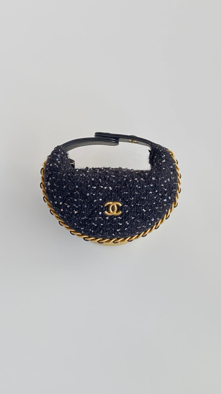 Chanel Women's Mini Woven Sequined Clutch Bag Elegant Fashionable Casual  Bags Handbag Stylish Modern Handbag #81891A