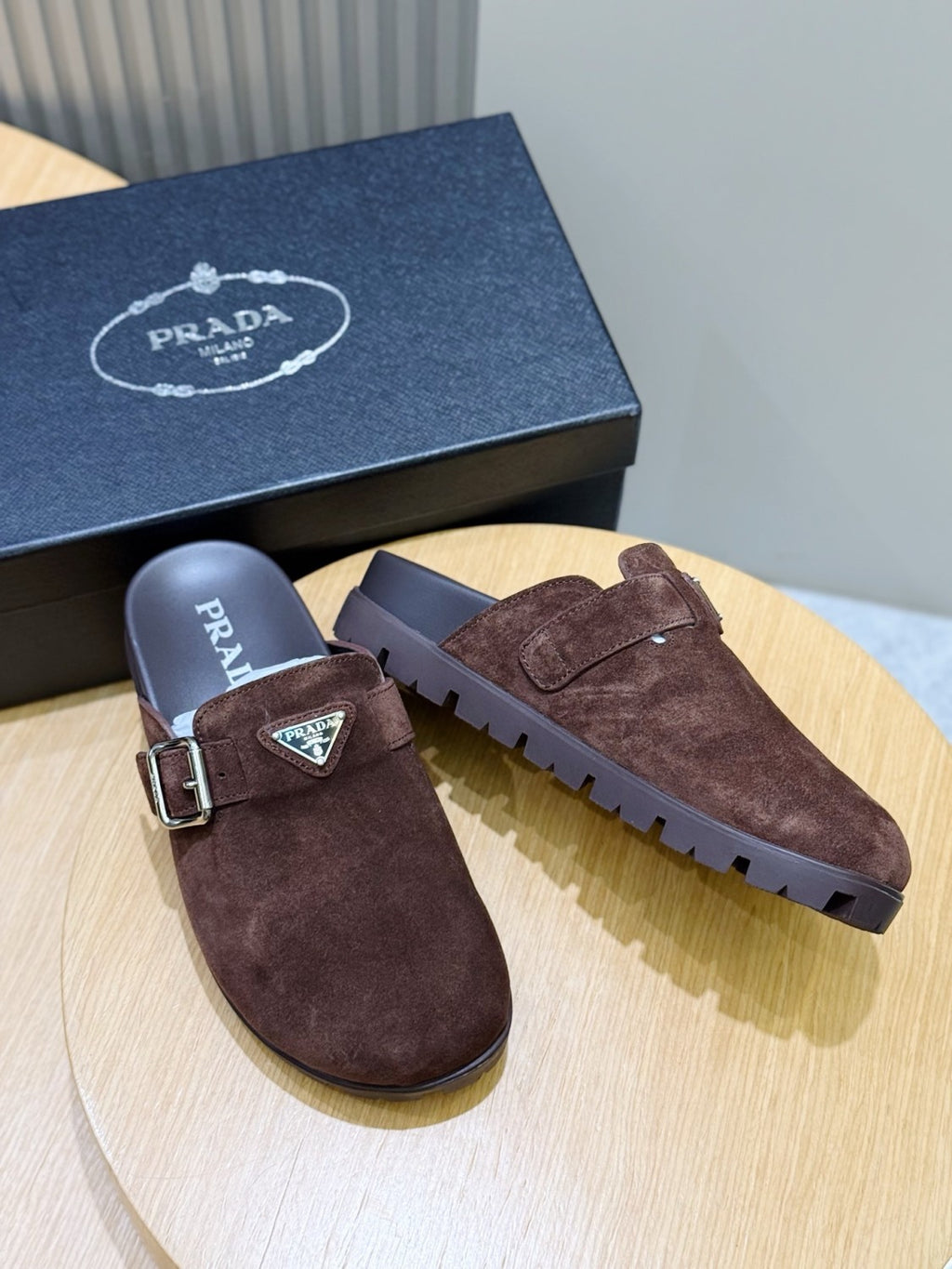 PRADA Suede Mules #384747