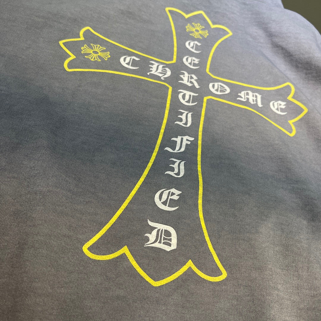 Chrome Hearts Navy Letter Hooded Sweater #21929