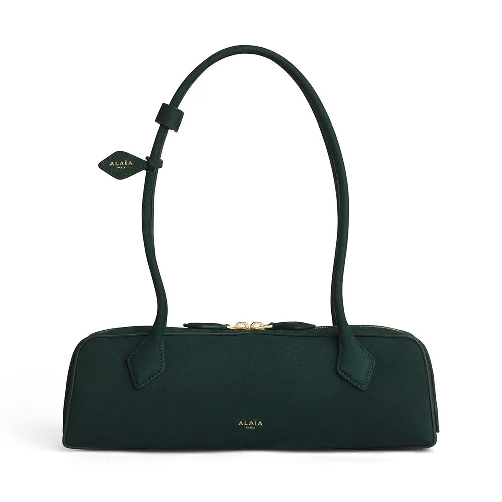 Alaia Le-Teckel Women's Suede Long Handle Handbag Solid Color Zipper Casual Shoulder Bag Bags #84181A