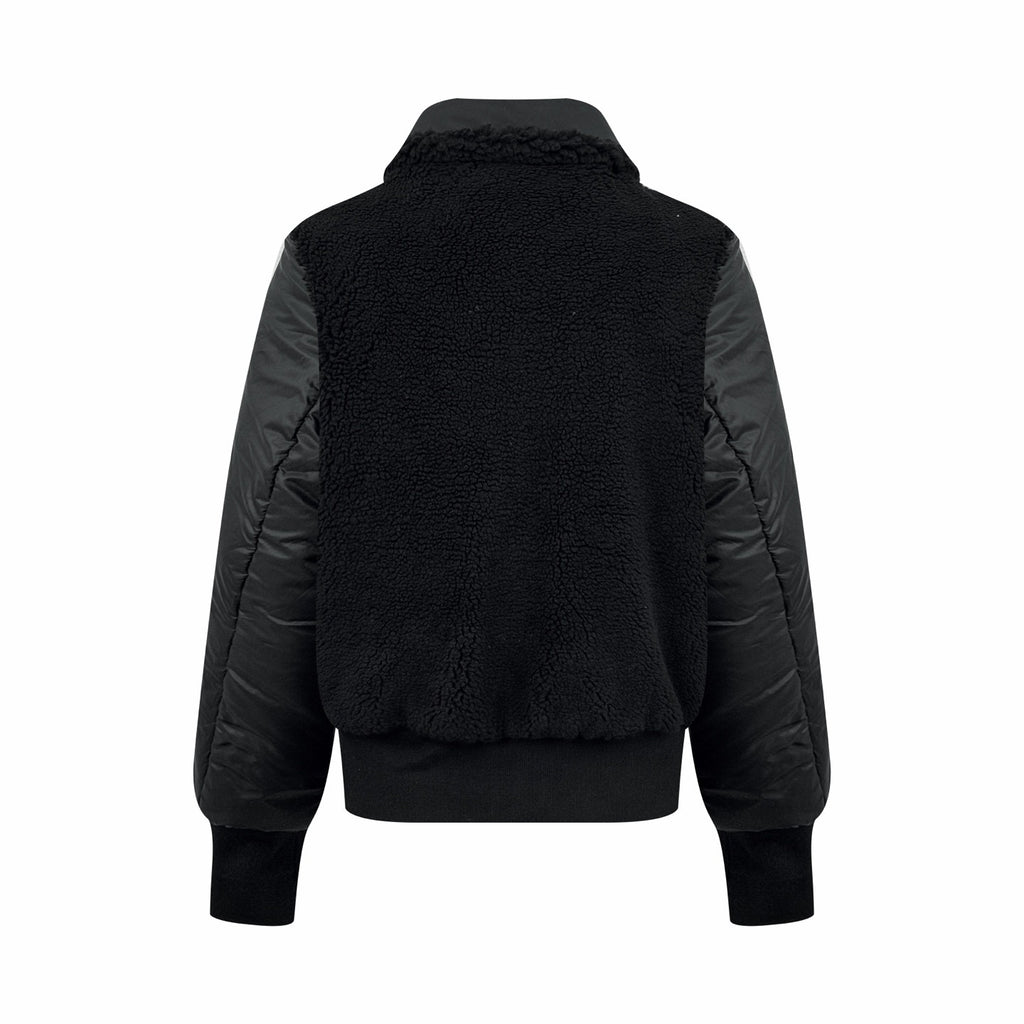 Moncler Men's Black Maulevrier Reversible Teddy Fleece Bomber Jacket #332812
