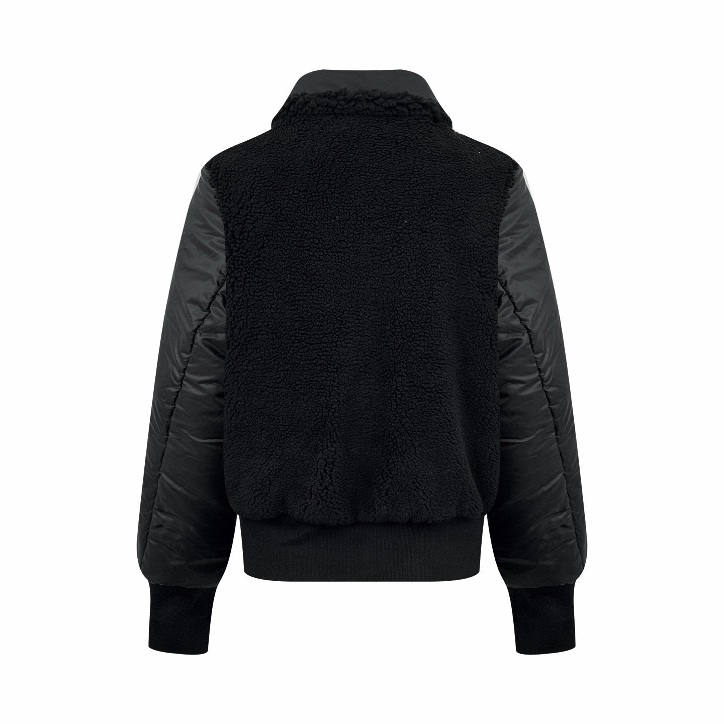 Moncler Men's Black Maulevrier Reversible Teddy Fleece Bomber Jacket #332812