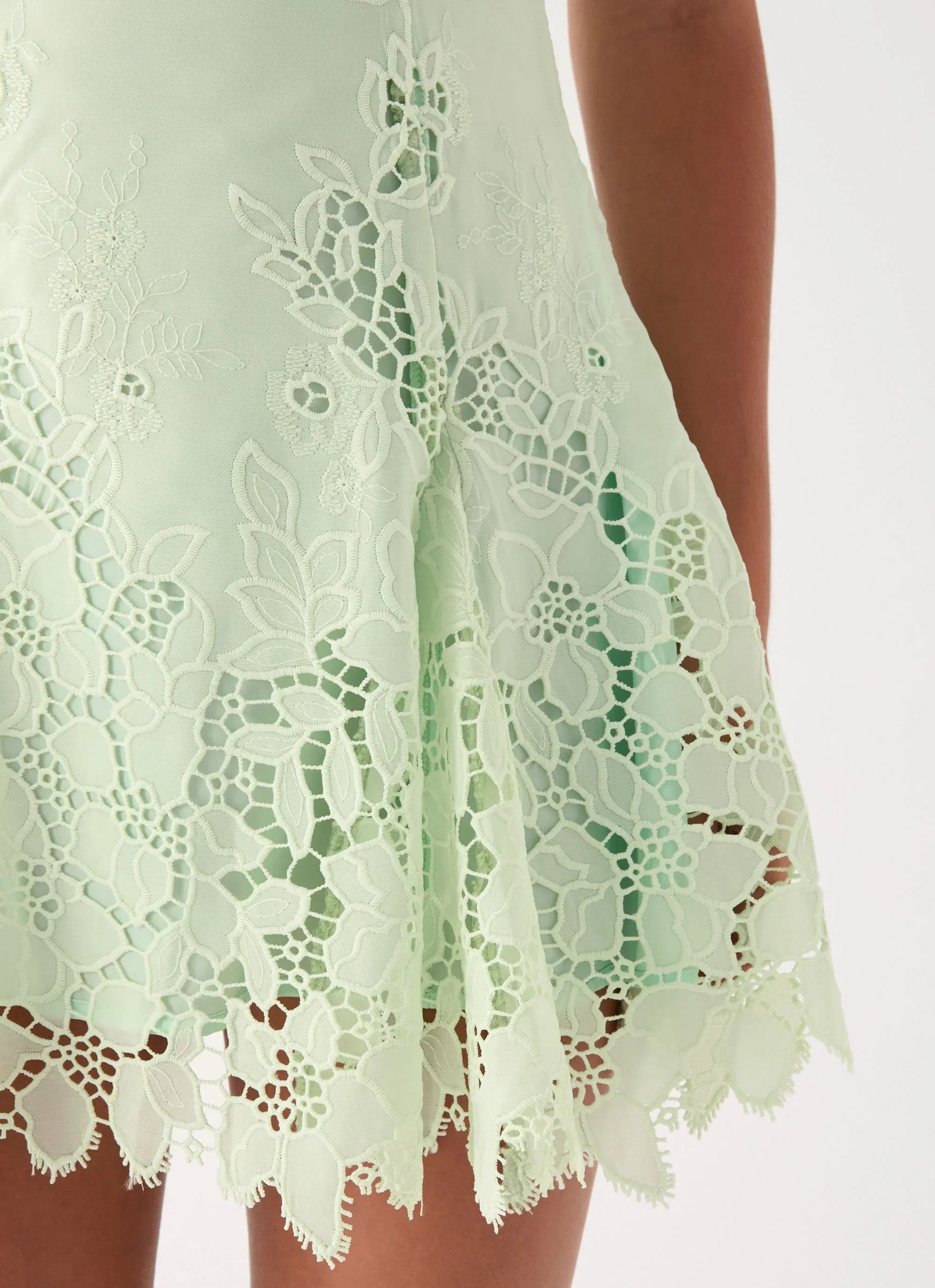 Florine Mini Dress - Pistachio