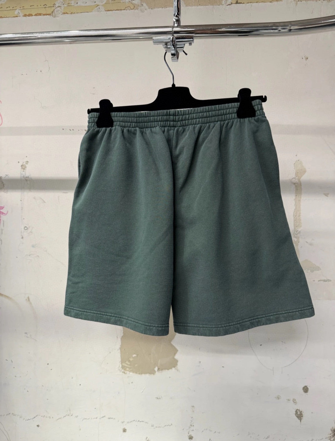 Balenciaga BASKETBALL Men's Summer Fashion Casual Solid Color Elastic Waist Loose Fit Cotton Athletic Shorts #78797