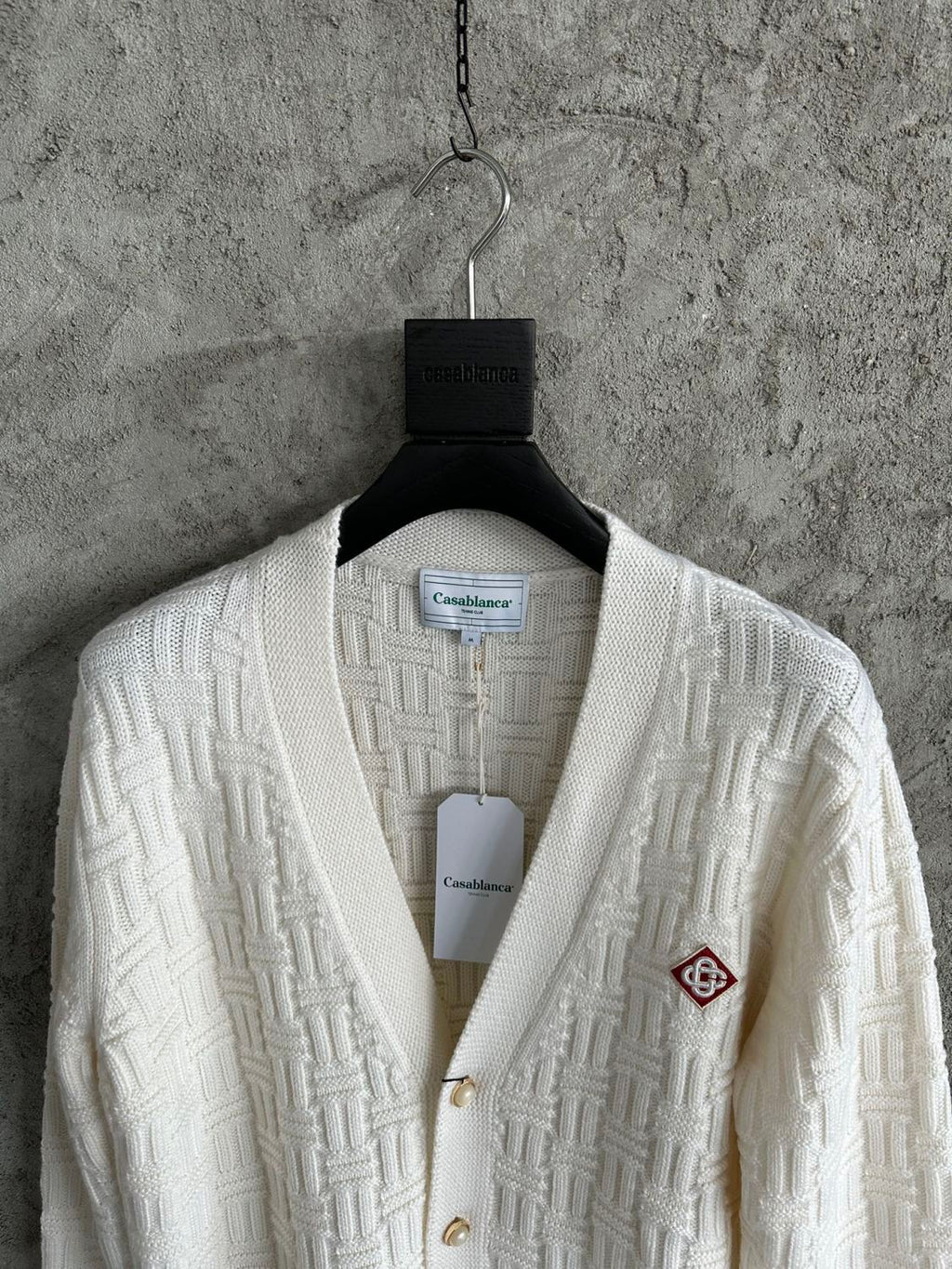 Casablanca Men's Spring And Fall Single Breasted Cozy Cardigan Knit Long Sleeved Sweater #73766