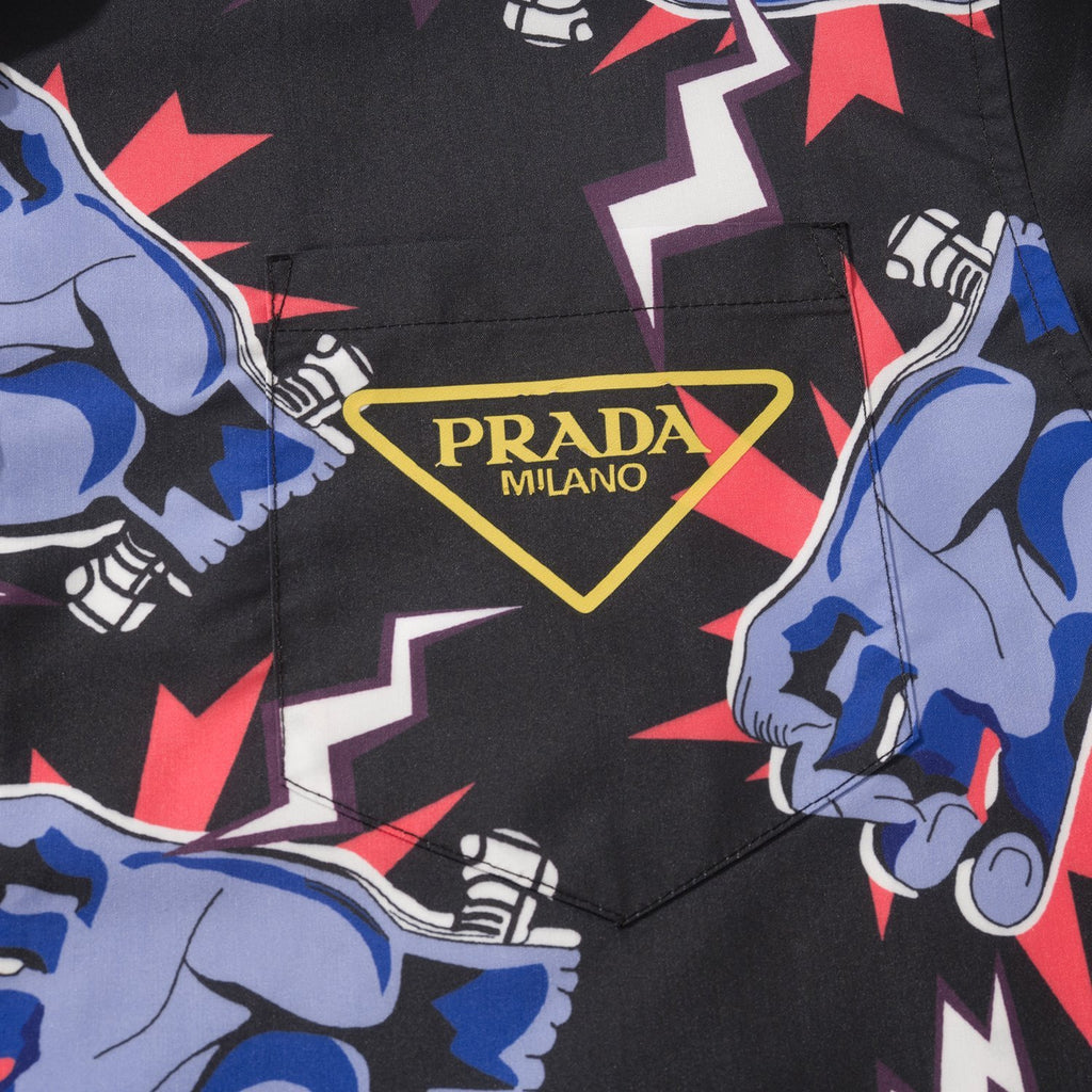 PRADA Timecapsule Printed Cotton Shirt #378085