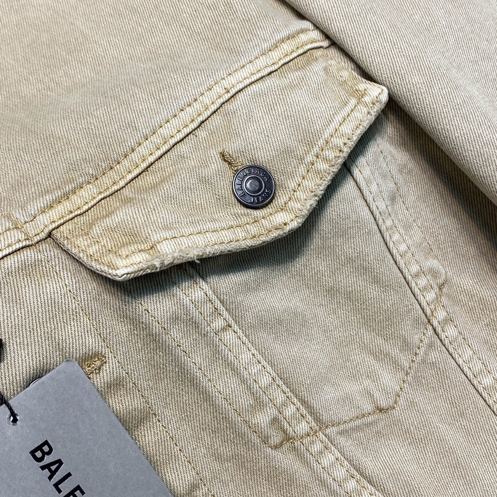Balenciaga Embroidered Denim Jacket #333927