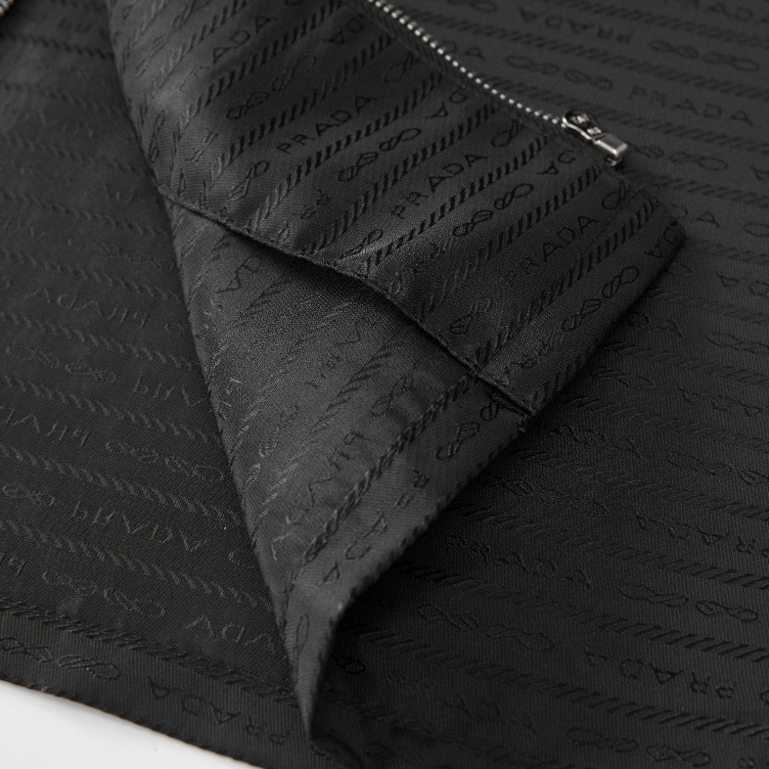 Prada zipper short sleeve shirt T-shirt #98159