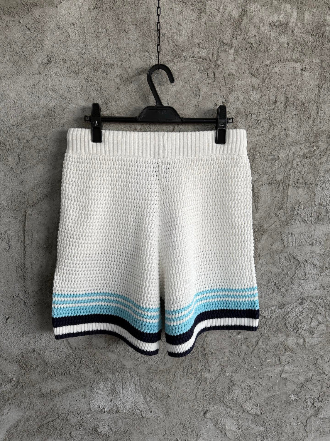 Casablanca Woven Striped Sweater Short-sleeved Shirt Shorts #335805