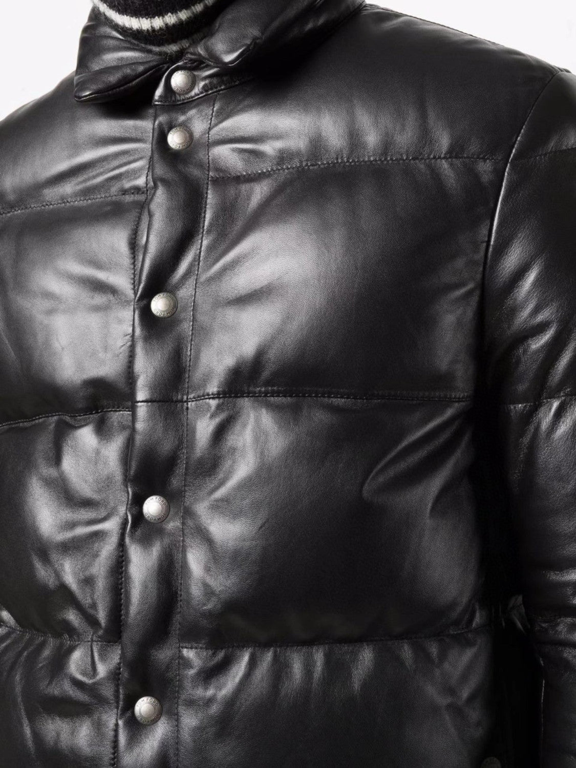 Tom Ford Leather Puffer Down Jacket Ngvp #6822