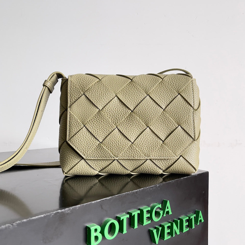 Bottega Veneta  Diago Women's And Men's Fashion Casual Leather Bag With Lychee Texture Magnetic Clasp And Braided Design Shoulder Bag And Crossbody Bag Bags 795637V4FV18803 #78344