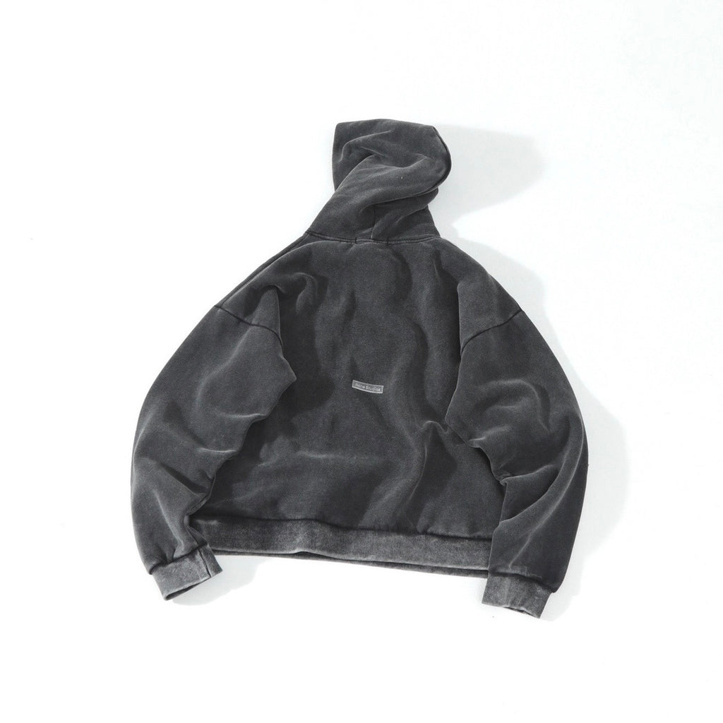 Acne Studios Hooded Sweater logo patch Faded Black #336605