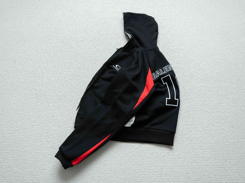 Balenciaga Men's Balenciaga NBA Collaboration Oversized Zip-up Hoodie in Black multicolor #377157