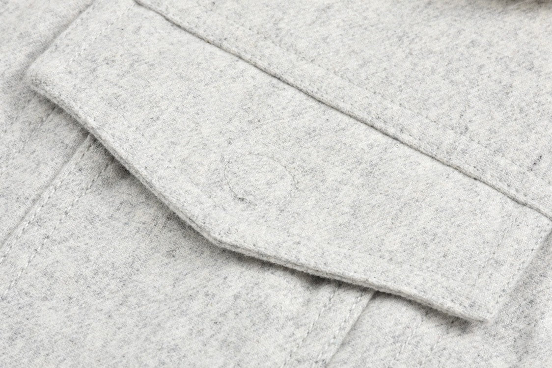 Louis Vuitton Men's Autumn and Winter Solid Color Wool Lapel Zipper Long Sleeve Jacket #74399