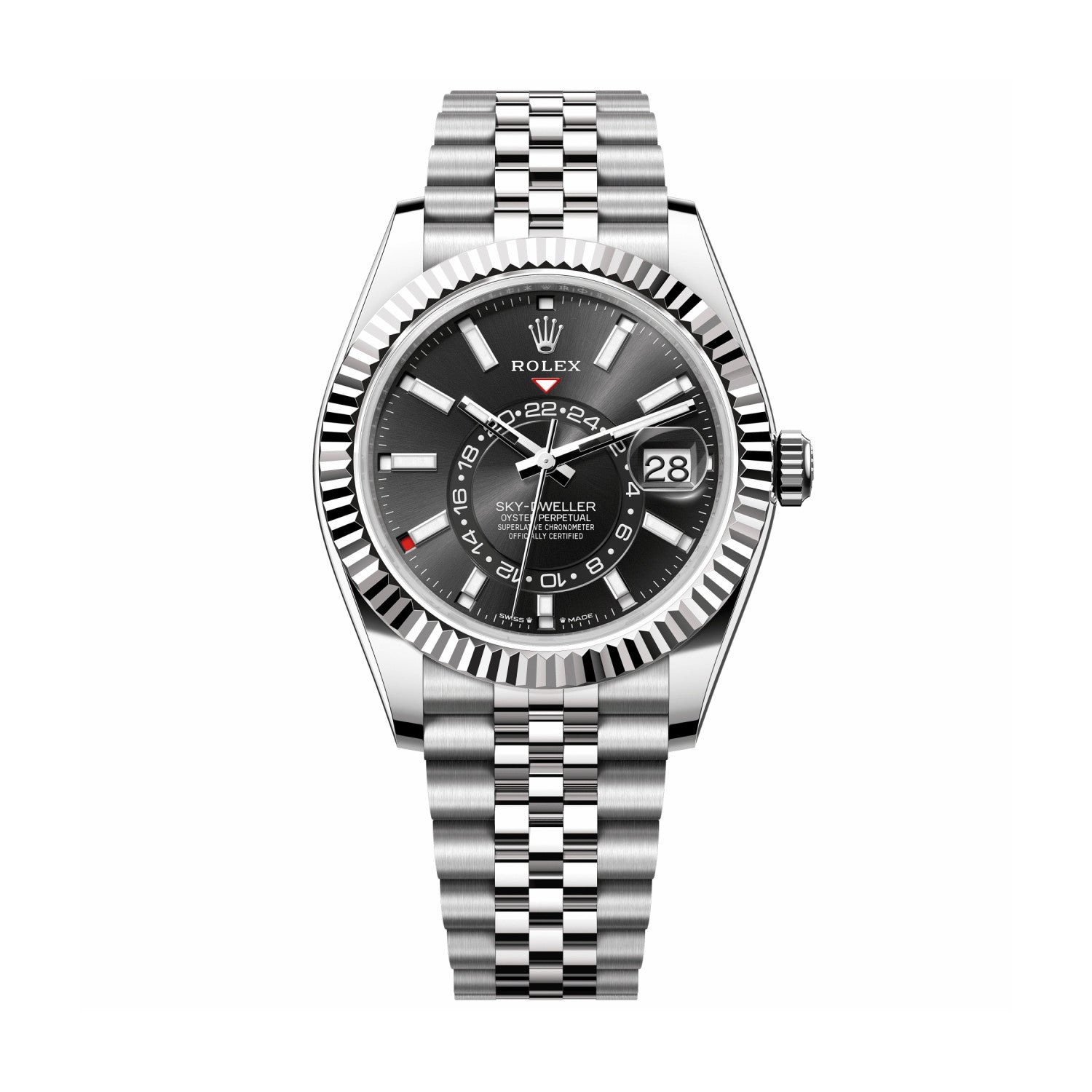 Rolex Men's Automatic Mechanical Movement Waterproof Solid Color Dial Stainless Steel Case Watch #72393