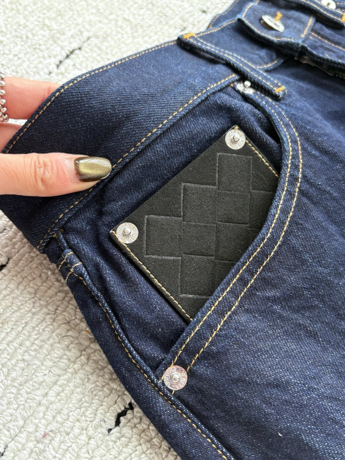 Bottega Veneta Rinsed Wide Leg Jeans #375490