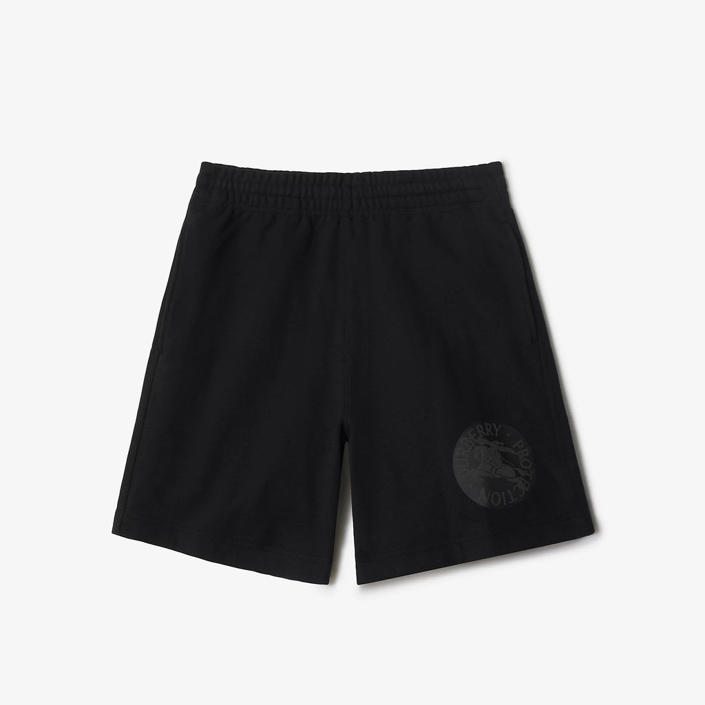 Burberry Men's Summer Solid Color Knight Pattern Printed Elastic Waist Casual Shorts #76249