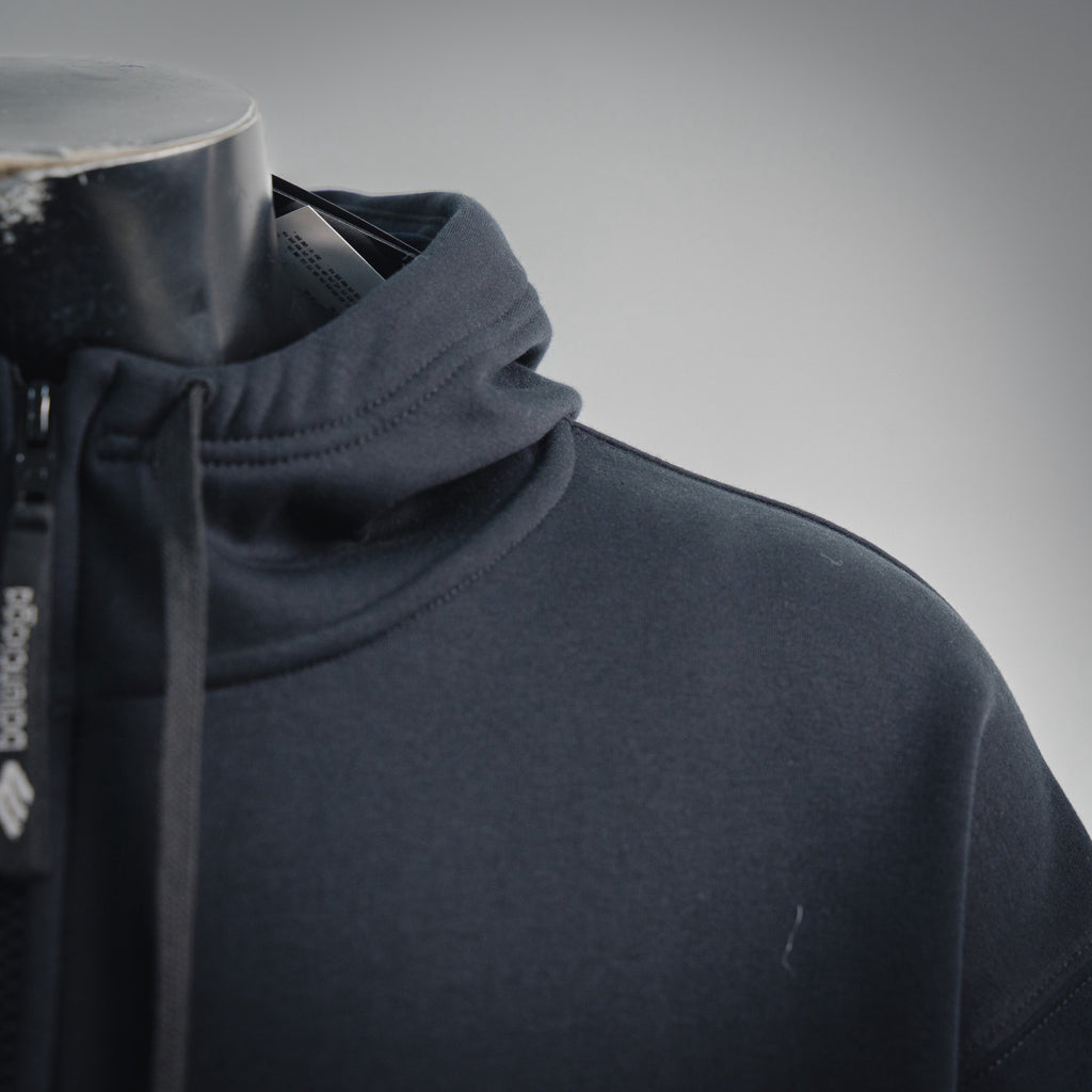 Balenciaga 3b Sports Icon Zip-up Hoodie in Washed Black White #375599