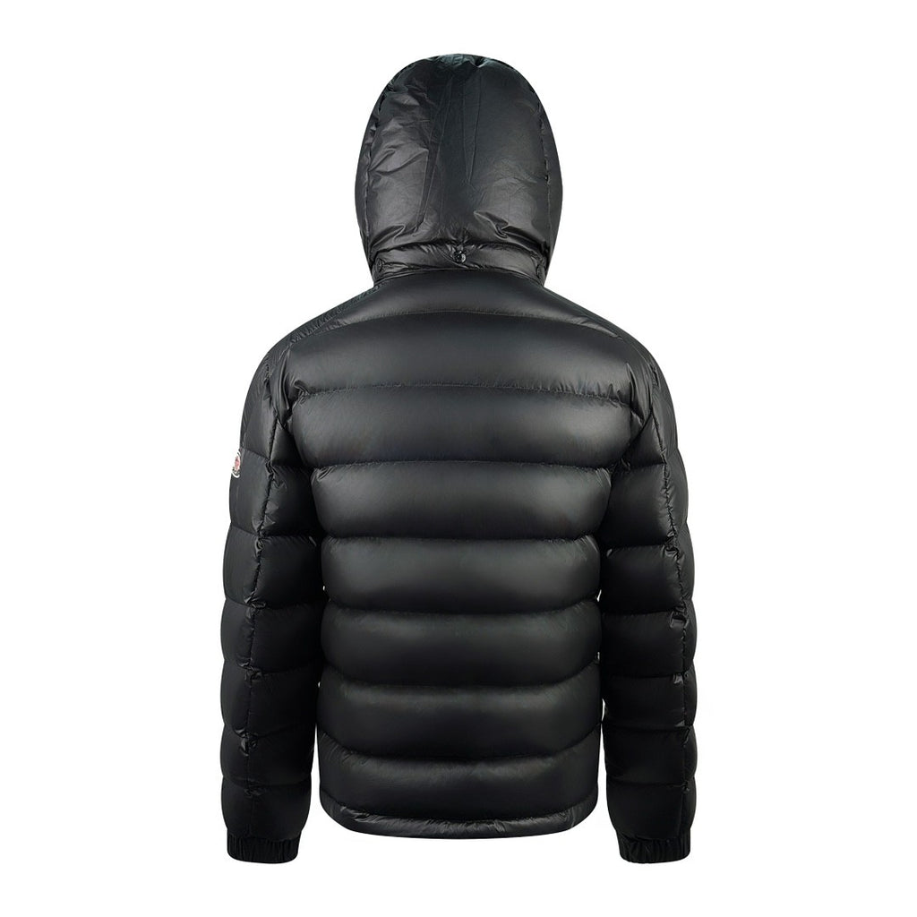 Moncler Men's Fall/Winter Batman Logo Adjustable Cuffs Hooded Single Breasted Long Sleeve Puffer Down Jacket #73741
