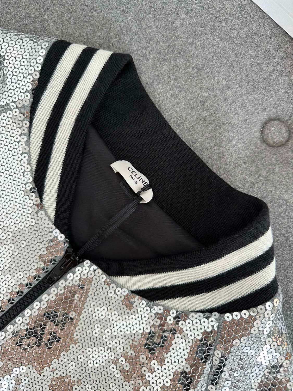 Celine Sequin Bomber Jacket #288699