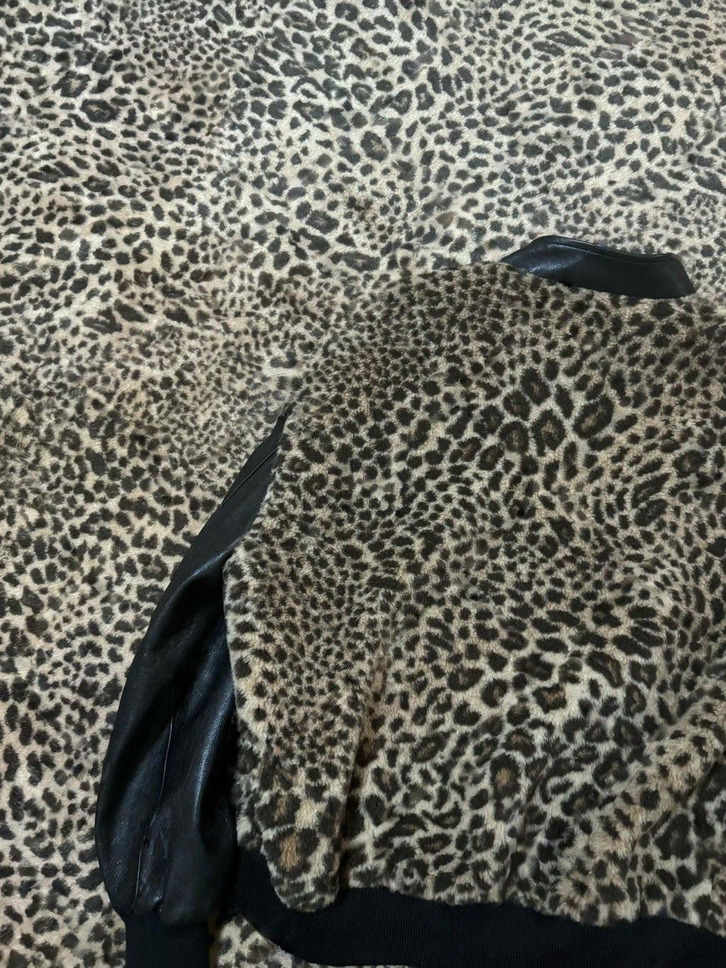 Celine Crystal-Embellished Leopard-Print Bomber Jacket #336558