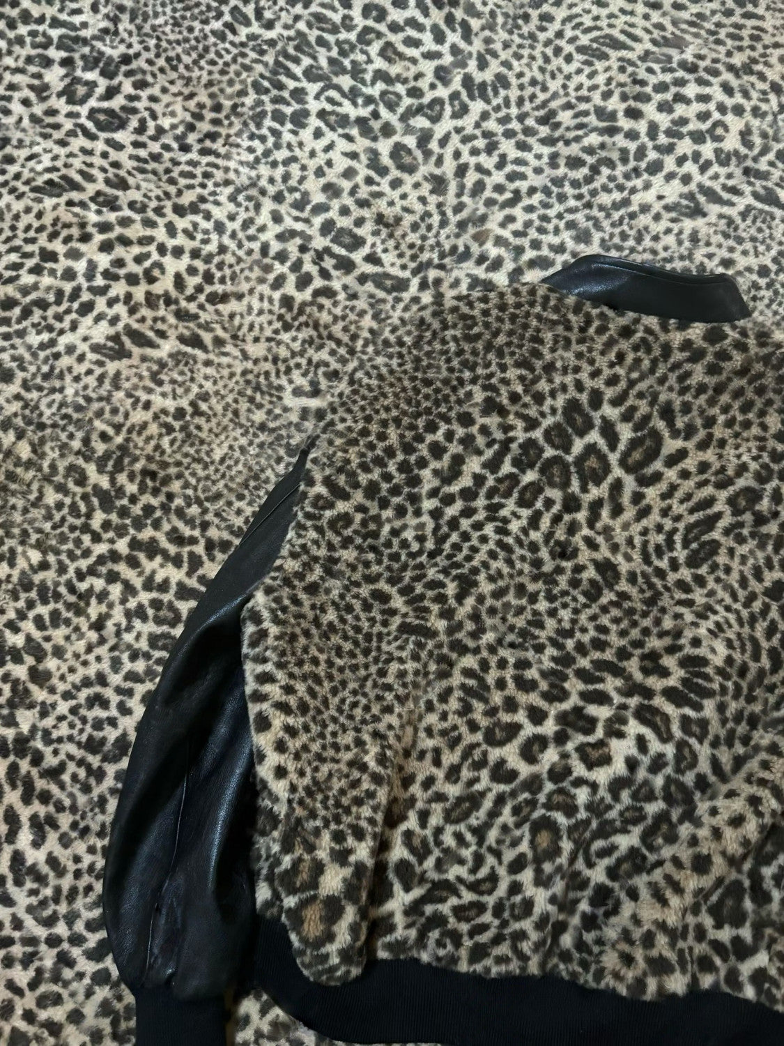Celine Crystal-Embellished Leopard-Print Bomber Jacket #336558