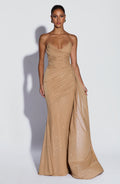Ashika Maxi Dress - Gold Sparkle