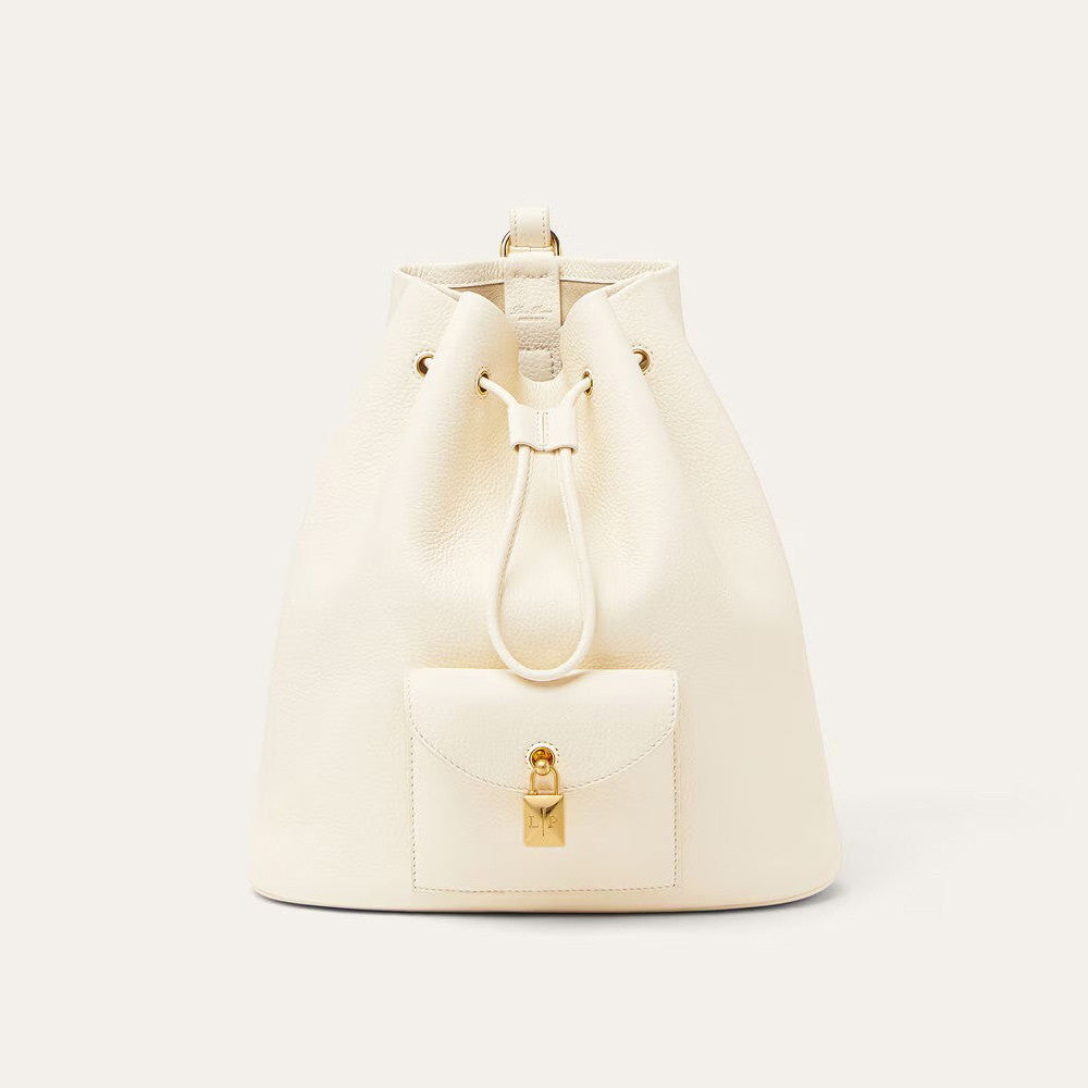 Loro Piana Women's Solid Color Adjustable Shoulder Strap Extra Drawstring Shoulder Bag Bags #76521