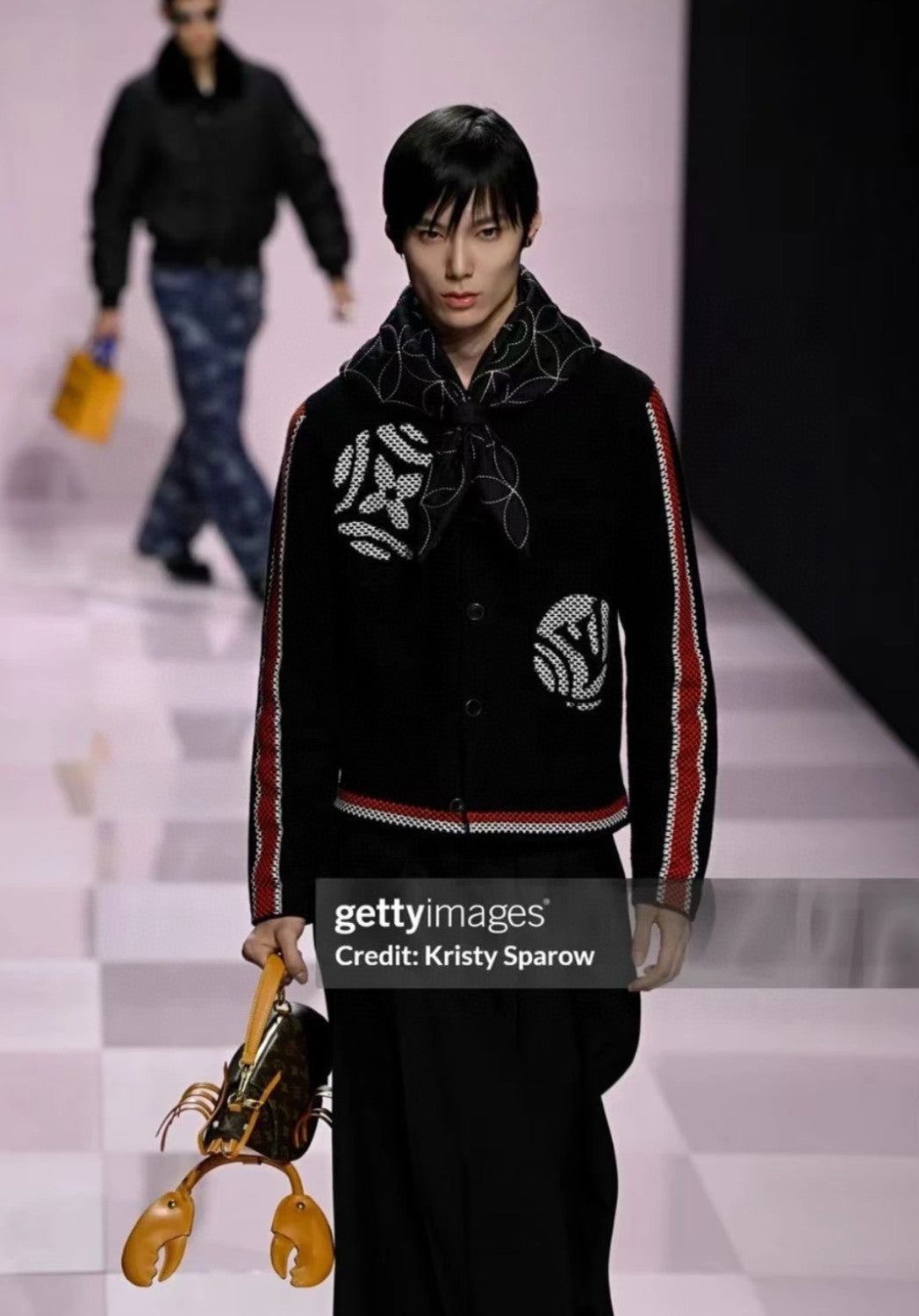 Louis Vuitton Men's x Spring/Fall/Winter Embroidered Knit Cotton Crew Neck Single- Breasted Cardigan Jacket #81596