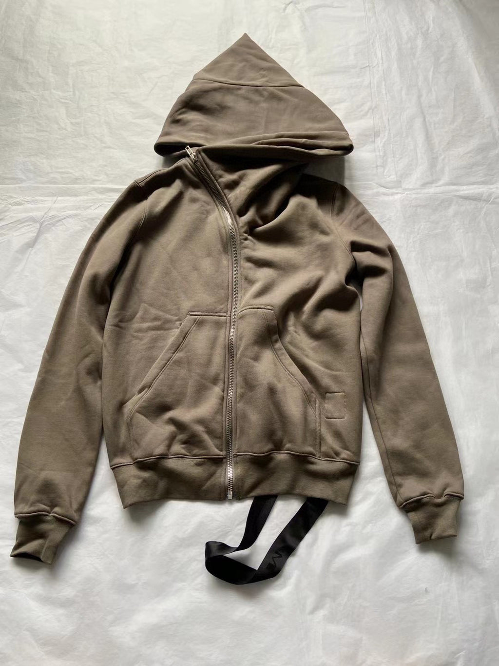 Rick Owens Irregular Zipper Jacket Coat Ngvp #6553