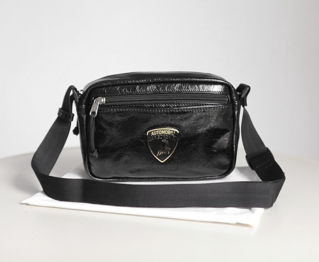 Balenciaga Men's And Women's Fashion Classic Solid-color Metal Badge Decorated Lambskin Shoulder Bag Crossbody Bag Bags 6461382AB0R1000 #79473