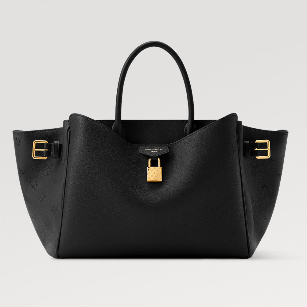Louis Vuitton Vendôme Medium Handbag Vendome  M26501 Brown M26338 Black Chip Monogram Engraved Padlock Fashionable Modern Clutch Tote Crossbody Bag #195566