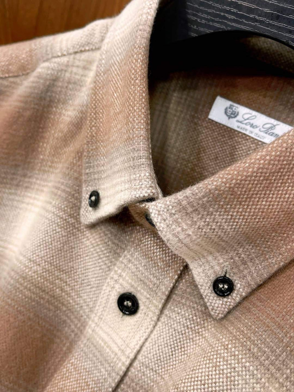 Loro Piana Men's Spring. Autumn And Winter Check Solid Color Long Sleeve Single Breasted Casual Jack Shirt Ngvp #9886