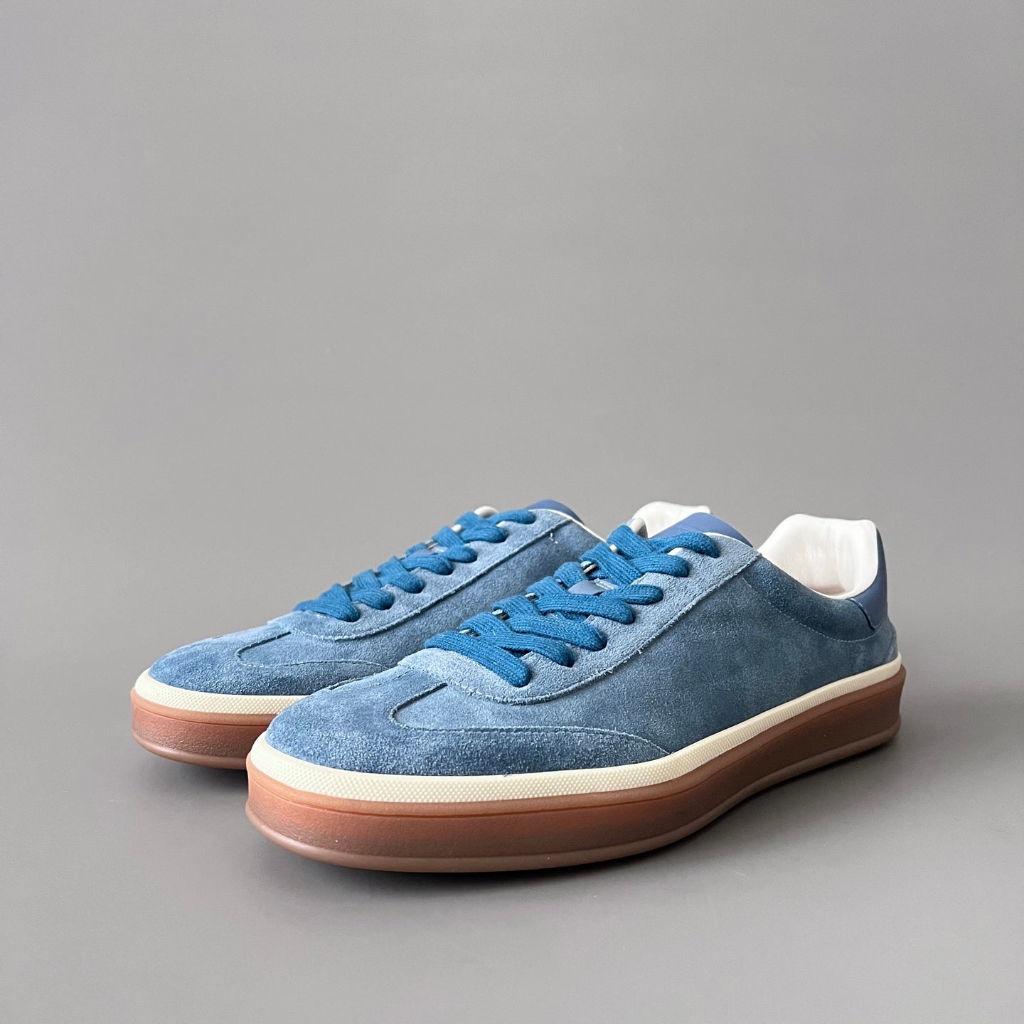 Loro Piana Men's Tennis Walk Dexun Sports Shoes Suede Round Toe Lace-Up Solid Color Four-Season Casual Shoes Low-Top Sneakers Ngvp #315199