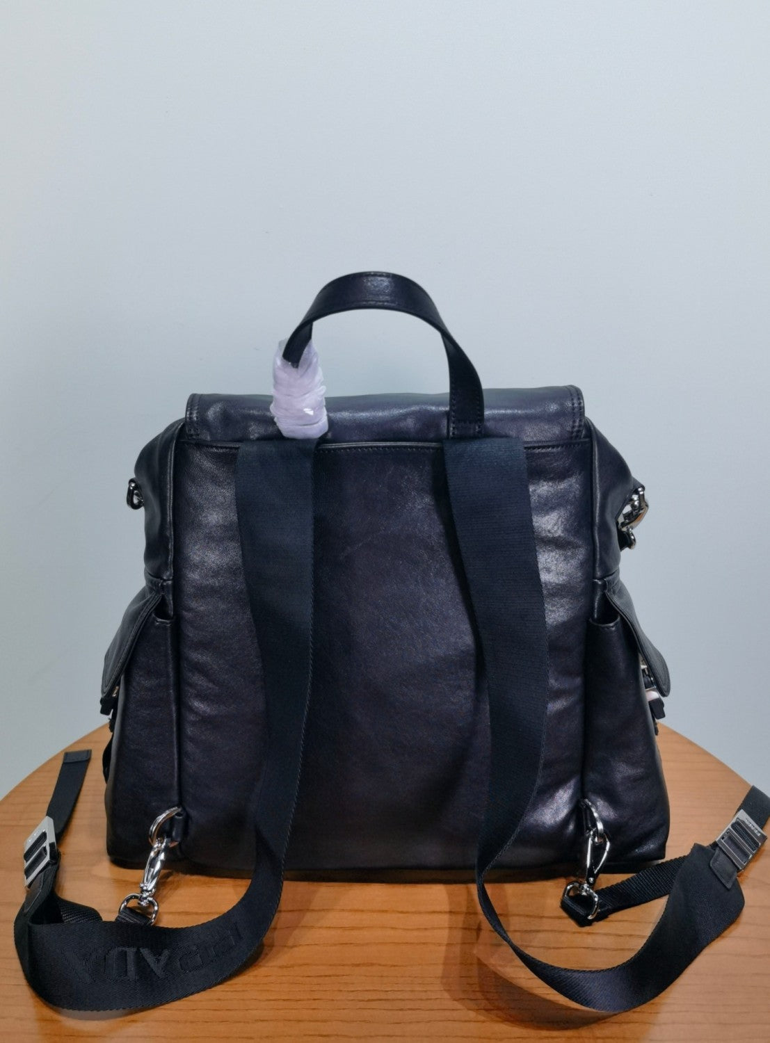 PRADA Black Prada Explore Leather Backpack #379556