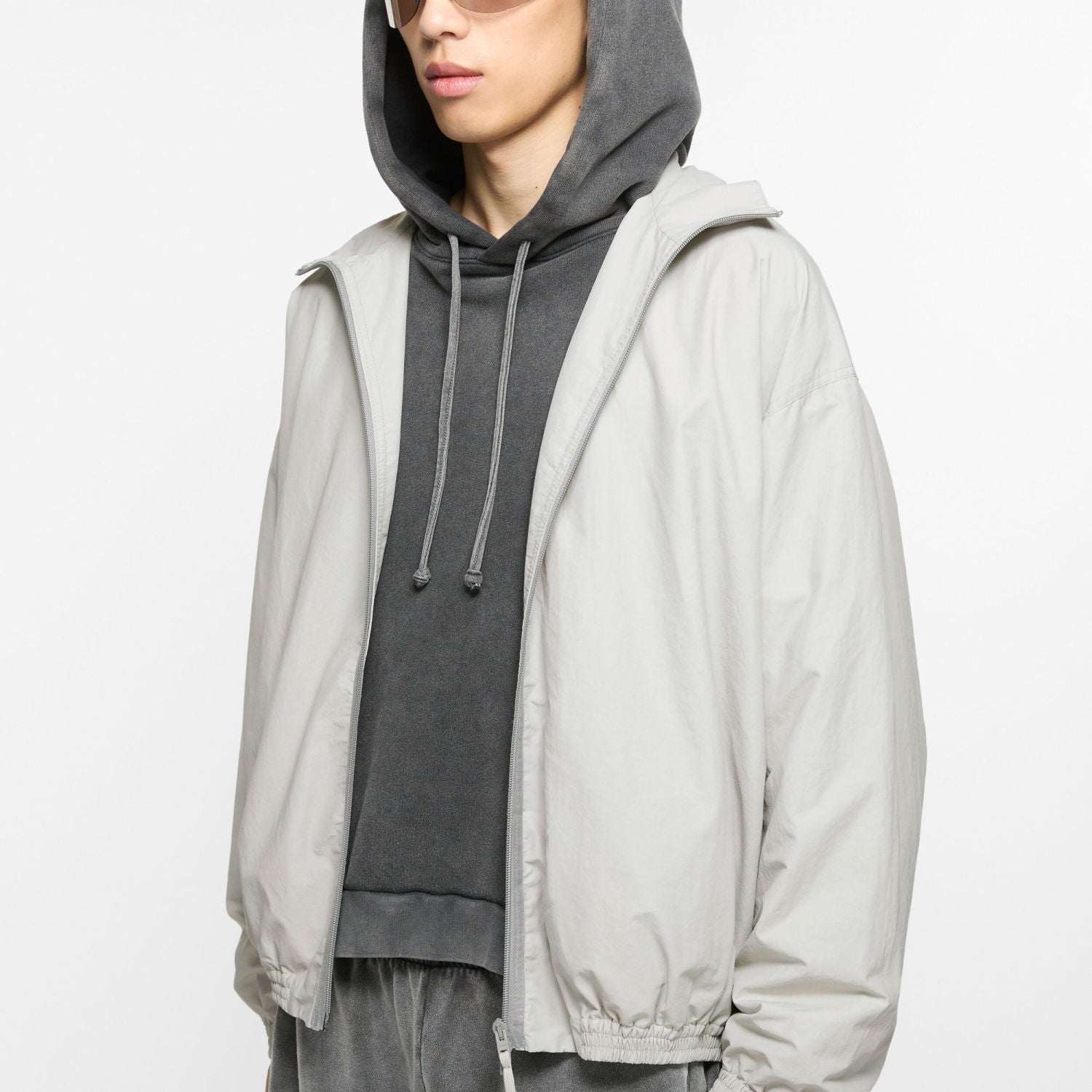 Acne Studios Men's And Women's Fashion Casual High-neck Zipper Embroidered Logo Long-sleeve Trench Coat Jacket #78512