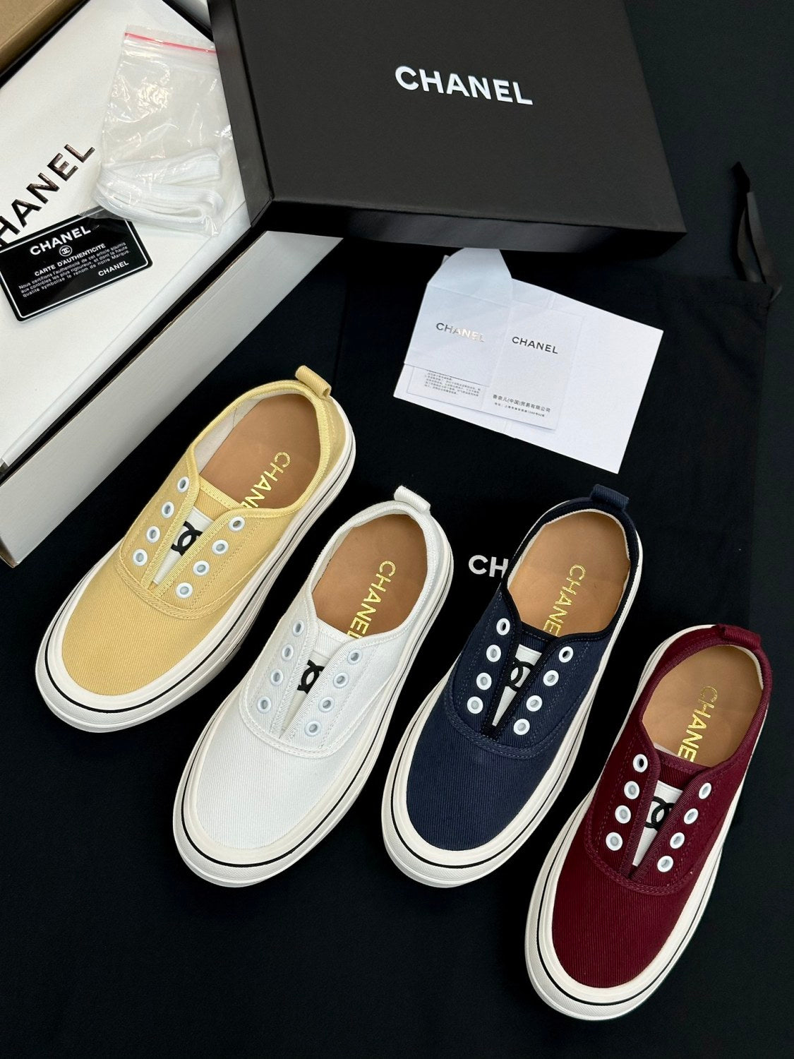 Chanel Platform Canvas Shoes #386499